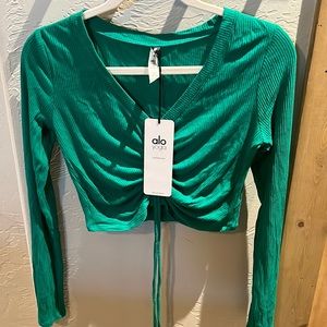 Alo Cinch Cropped Long Sleeve